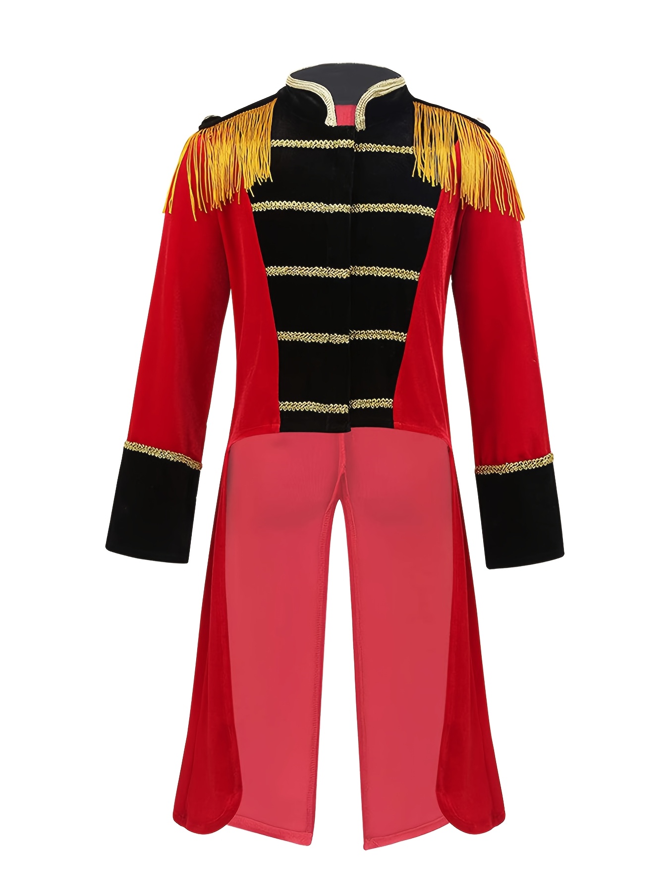 Men's Red and Black Tailcoat Circus Ringmaster Costume